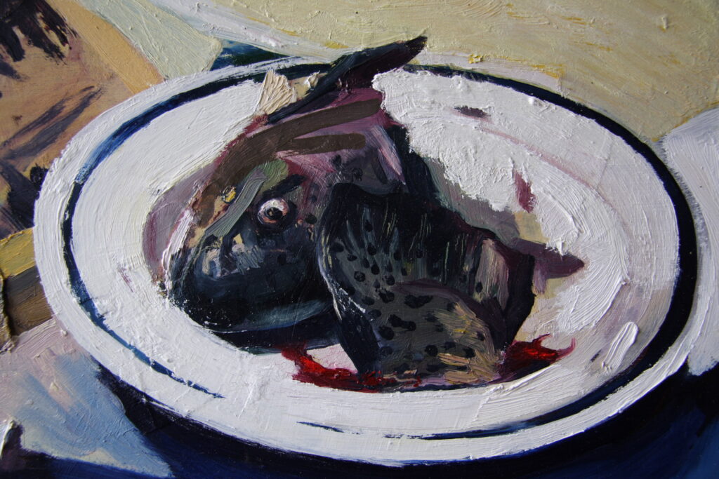 still life painting by artist and garen esigner Shropshire an Mid Wales Karl Sylvester